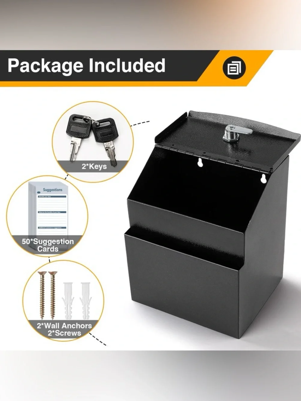 LINSIRON Suggestion Box 2 pc